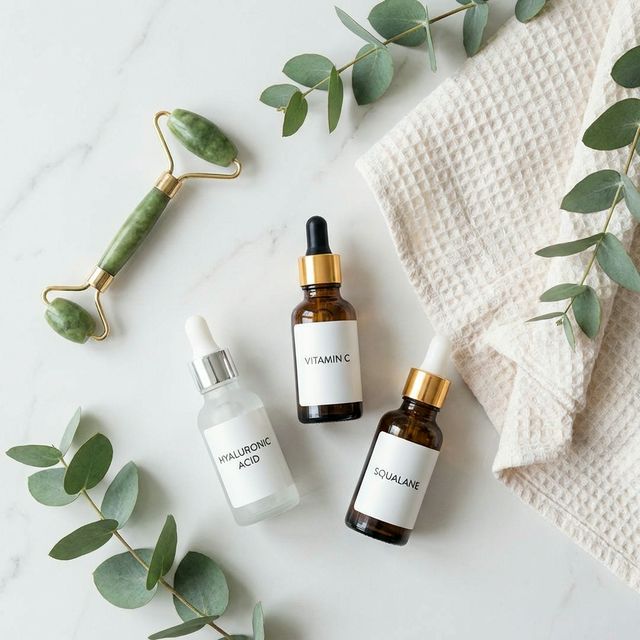 Skincare Routine Flatlay